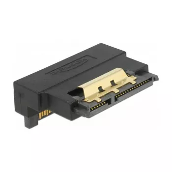 Delock SATA 22 kontaktų adapteris su fiksatoriumi – lenktas žemyn