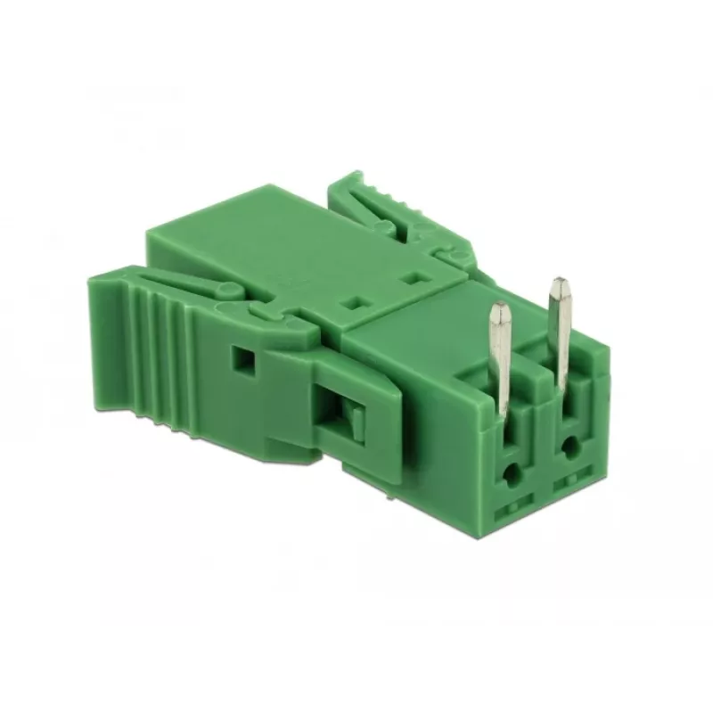 Delock gnybtų blokelių rinkinys PCB 2 kontaktų 3,81 mm žingsniu horizontalus 65952