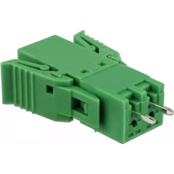 Delock terminalų blokų rinkinys PCB 2 kontaktų 3,81 mm žingsniu vertikalus (65968)