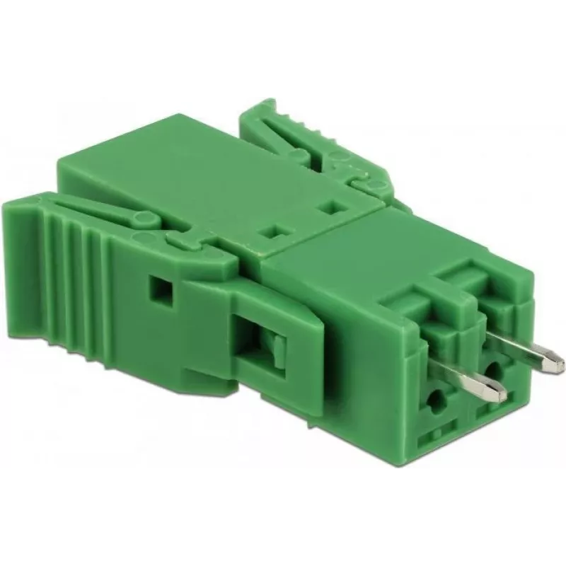 Delock terminalų blokų rinkinys PCB 2 kontaktų 3,81 mm žingsniu vertikalus (65968)
