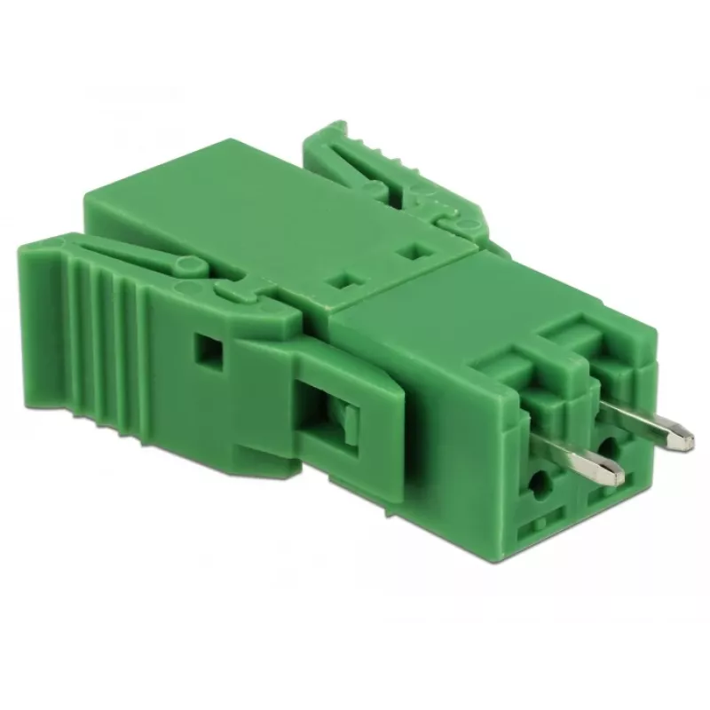 Delock terminalų blokų rinkinys PCB 2 kontaktų 3,81 mm žingsniu vertikalus (65968)