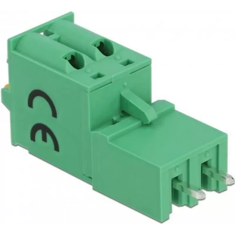 Delock 66500 gnybtų blokų rinkinys PCB plokštėms, 2 kontaktų, 5,08 mm žingsnis, vertikalus