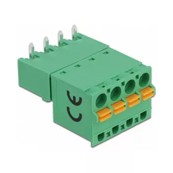Delock gnybtų blokų rinkinys PCB plokštei, 4 kontaktų, 5,08 mm žingsnio, horizontalus, 66506