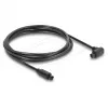 Delock TOSLINK skaitmeninio optinio garso kabelis, 90° kampu į tiesų, 1,5 m, 4 mm, juodas