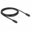 Delock TOSLINK optinis garso kabelis, vyriškas į vyrišką, 3 m, 4 mm, juodos spalvos