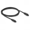 Delock TOSLINK optinis garso laidas, vyras į vyrą, 4 mm, 2 m, juodas