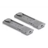 Delock USB Type-C dvigubas kombinuotas M.2 NVMe PCIe arba SATA SSD dėklas - be įrankių