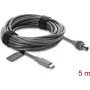 Delock USB Type-C į DC 5,5 x 2,1 mm maitinimo kabelis Starlink Mini, 5 m, pilkas (91822)