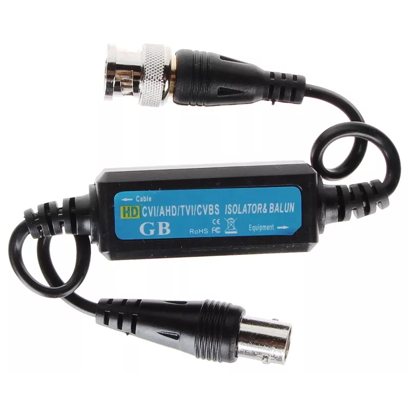 DELTA D-SEP/HD vaizdo įžeminimo kilpos izoliatorius AHD/HD-CVI/HD-TVI/CVBS, BNC, 75 omų, 4K