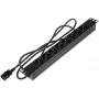 DELTA PD-8/R/IEC-N 8 lizdų 1U stovo PDU, IEC C13, 10A, 250V, juodas