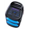 Denver BPS-470 Bluetooth Party Speaker su Karaoke, 2000W PMPO, 20W RMS, LED šviesos, FM radijas, TWS, Mikrofonas įtrauktas, Juoda
