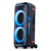 Denver BPS-470 Bluetooth Party Speaker su Karaoke, 2000W PMPO, 20W RMS, LED šviesos, FM radijas, TWS, Mikrofonas įtrauktas, Juoda