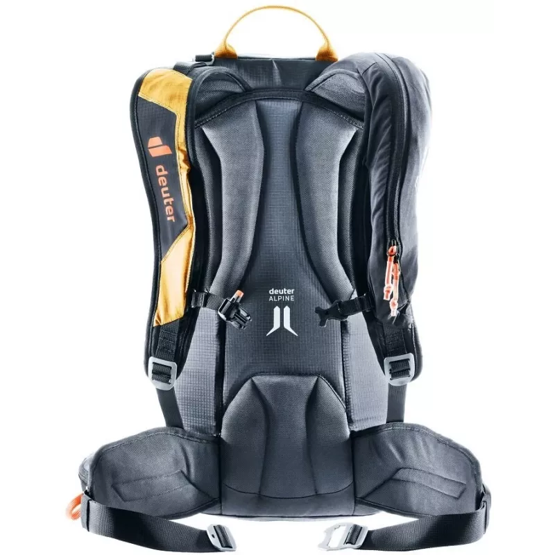 Deuter Alproof Lite 20 SL 20 l lavinos oro pagalvės kuprinė su Wash Center I kosmetinės krepšiu - Cinamonas/Juoda ir Razinų/Kaspijos