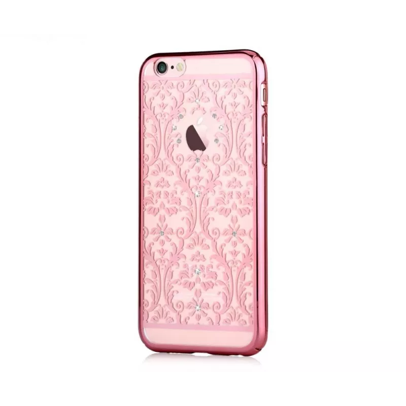 Devia Apple iPhone 7 Plus Baroque su Swarovski kristalais – apsauginis dėklas rožinio aukso spalvos
