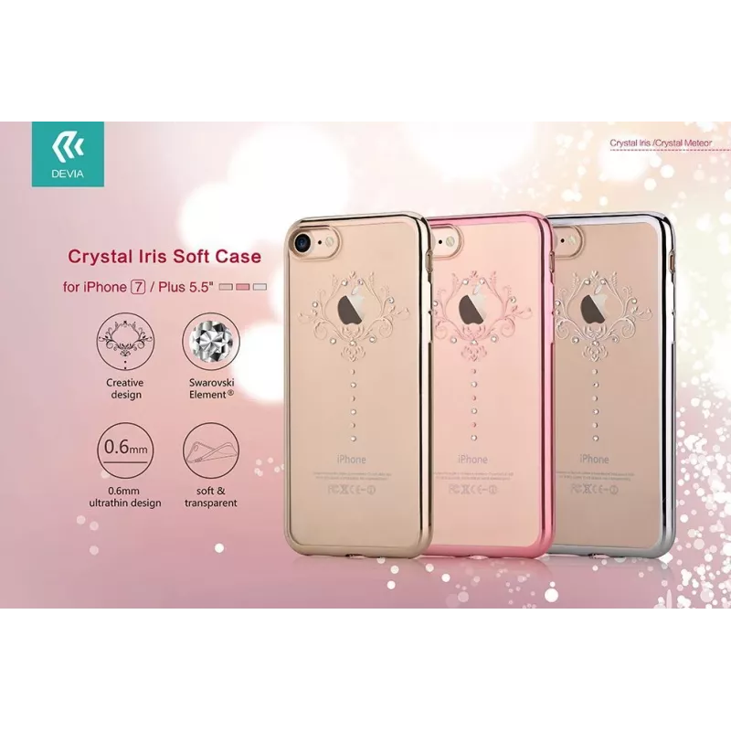 Devia Crystal Iris Soft Case, skirtas Samsung Galaxy S8 Plus – juoda