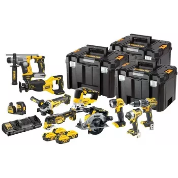 DEWALT 18V XR Combo Set 10 Pcs - 4x5Ah