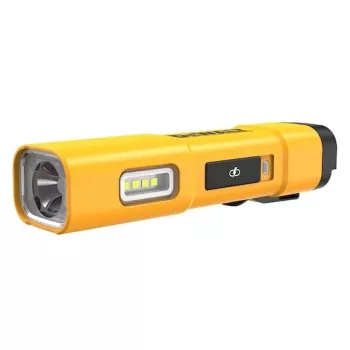 DEWALT BD-DCL183 LED žibintuvėlis 1300 liumenų, IPX4 apsauga nuo purslų, orlaivyje naudojamas aliuminis, juodas