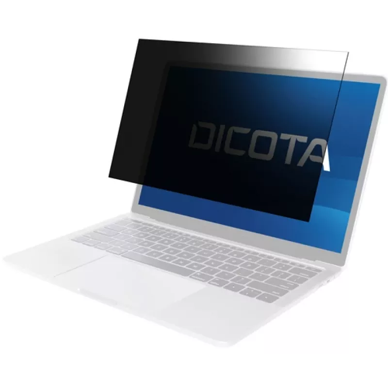 DICOTA 4 krypčių privatumo filtras 16 colių nešiojamiesiems kompiuteriams, 16:10, nuimamas slide mount, juodas D50024-4SM