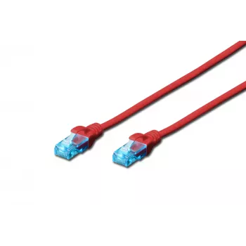 DIGITUS CAT 5e U/UTP pataisos kabelis 0.5m Grey (RJ45, auksuotas, be užkabinimų)