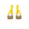 DIGITUS CAT 6A F/FTP plonas pataisos kabelis, 2 m, geltonas, 10 vnt. pakuotė, LSZH, 10 Gbps, PoE++