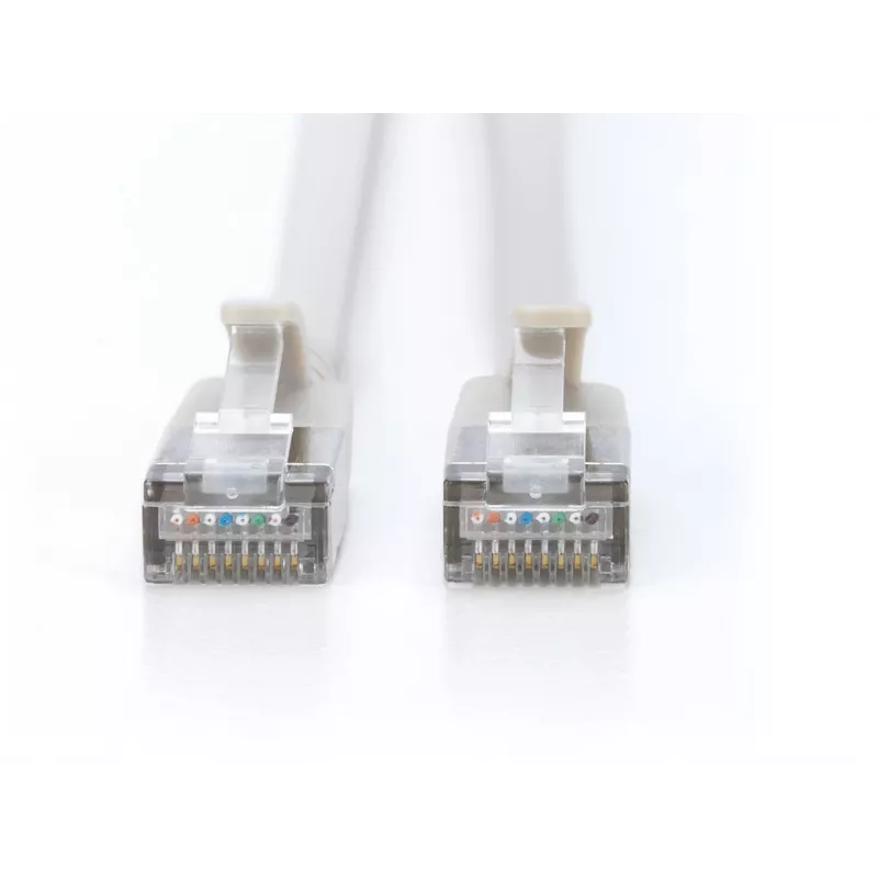 DIGITUS DK-1632-A-030S-10 CAT 6A F/FTP plonas komutacinis kabelis (10 vnt.), 3 m, RJ45, 10 Gbit/s, LSZH, varinis, pilkas