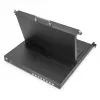 DIGITUS Modular 19 colių HD LCD KVM konsolė su 8 prievadų HDMI KVM jungikliu, jutikliniu kilimėliu, vokiška klaviatūros išdėstymu