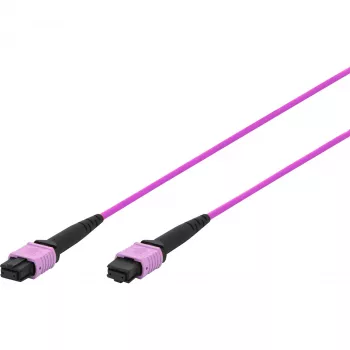 DIGITUS OM4 MPO į MPO 12 pluoštų komutacinis kabelis, 2m, A metodas, violetinis DK-2566-02/4
