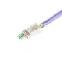 DIGITUS RJ45 (8P8C) kiauryminis kištukas, Cat.6, ekranuotas, AWG 26-24, pakuotėje 100 vnt.