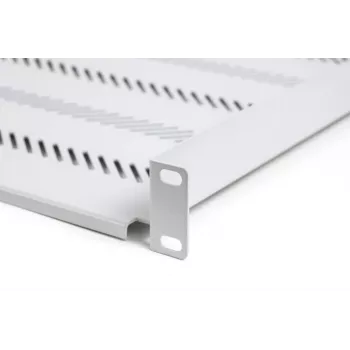 Digitus TN-19-650-1U-GY 19 colių fiksuota stelažo lentyna 1U, 650 mm gylio, pilka, 25 kg apkrova