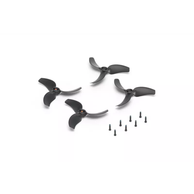 DJI Avata 2 Propelleriai (pora) – oficialūs keičiamieji, greito užfiksavimo, 3 mentelių, juodi