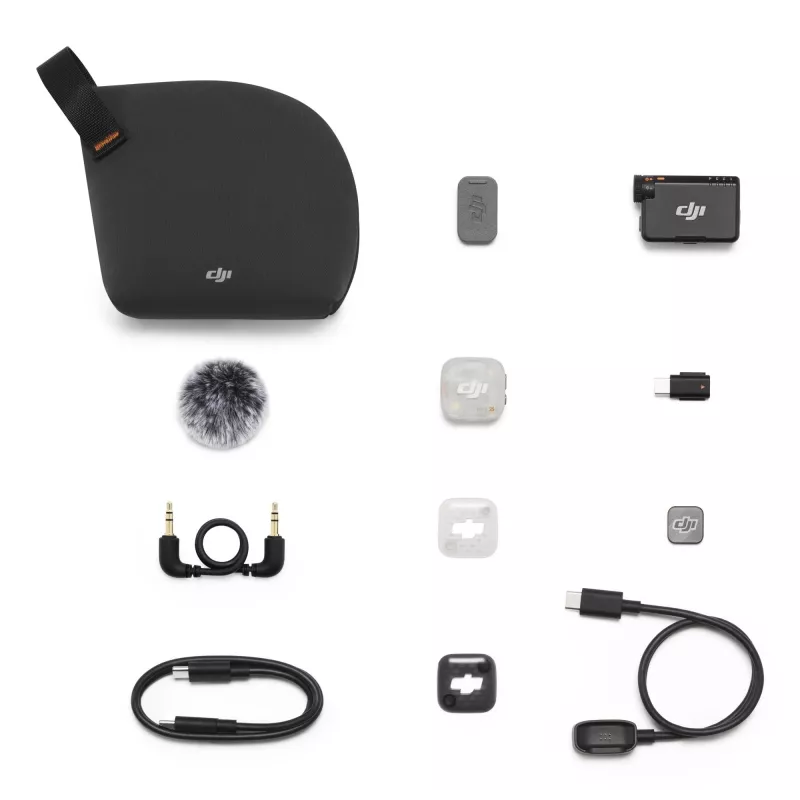 DJI Mic Mini 2S (1 TX + 1 RX) mikrofonas