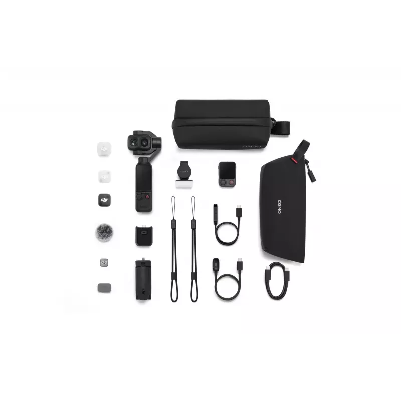 DJI Osmo Mobile 6 išmaniojo telefono gimbals 3 ašių sulankstomas su prailginimo strypu, ActiveTrack 5.0, magnetiniu laikikliu, pilka spalva