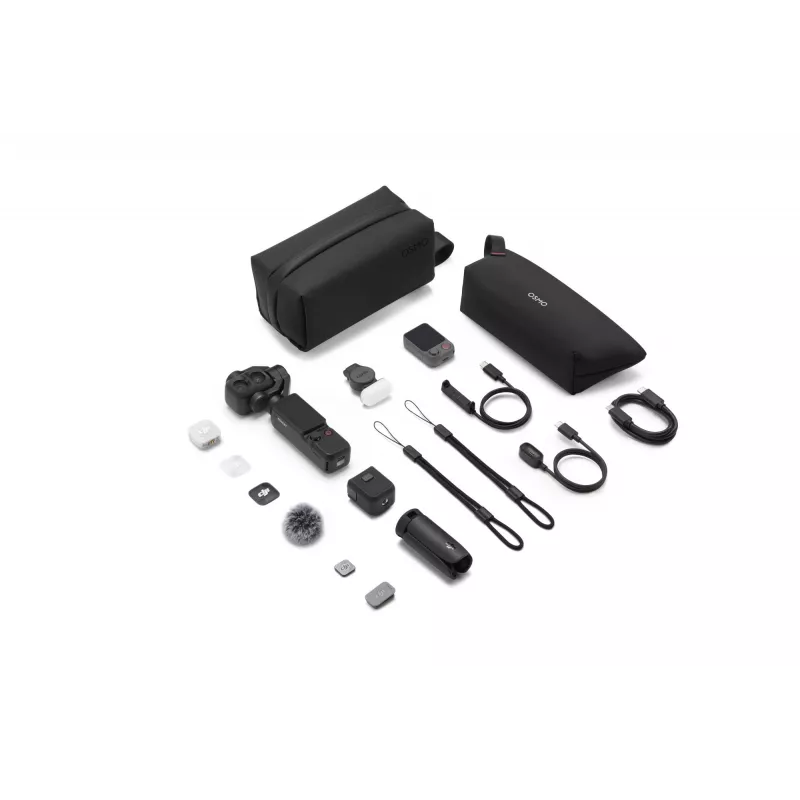 DJI Osmo Mobile 6 išmaniojo telefono gimbals 3 ašių sulankstomas su prailginimo strypu, ActiveTrack 5.0, magnetiniu laikikliu, pilka spalva