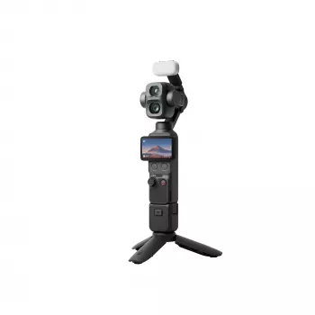 DJI Osmo Mobile 6 išmaniojo telefono gimbals 3 ašių sulankstomas su prailginimo strypu, ActiveTrack 5.0, magnetiniu laikikliu, pilka spalva