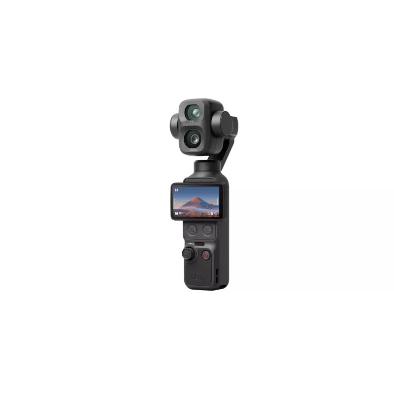 DJI Osmo Pocket 4P Standard Combo – 1 colio CMOS, 4K 120 kadr./s, 3 ašių gimbal, 2 colių pasukamas jutiklinis ekranas, 37 MP nuotraukos, 240 kadr./s sulėtintas vaizdas, Wi-Fi/Bluetooth, 160 min baterija