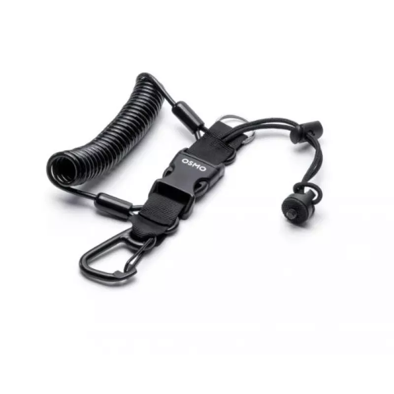 DJI Osmo Pocket Anti-Loss Lanyard – reguliuojamas nailoninis riešo dirželis DJI Osmo Pocket ir Pocket 2, juodas