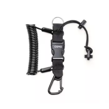 DJI Osmo Pocket Anti-Loss Lanyard – reguliuojamas nailoninis riešo dirželis DJI Osmo Pocket ir Pocket 2, juodas