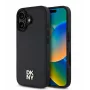 DKNY Apple iPhone 16 Plus PU odos dėklas su pakartotiniu logotipu, MagSafe, juodas