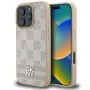 DKNY Checkered Pattern & Printed Stripes iPhone 16 Pro dėklas - rožinis