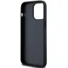 DKNY Leather Mono Stripe & Metal Logo dėklas, skirtas iPhone 14 Pro Max - juodas