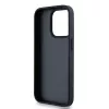 DKNY Leather Mono Stripe & Metal Logo dėklas, skirtas iPhone 15 Pro - juodas