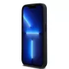 DKNY Leather Mono Stripe & Metal Logo dėklas, skirtas iPhone 15 Pro - juodas