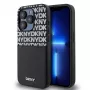 DKNY PU odos rašto dėklas su kortelės kišenėle, skirtas iPhone 14 Pro, juodas