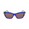 DKNY moteriški akiniai nuo saulės DK547S5516425 – Havana acetato rėmelis, rudi gradientiniai lęšiai, 55 mm