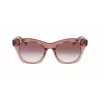 DKNY moteriški akiniai nuo saulės DK541S-265 rudi Havana kvadratinis acetatinis rėmas su rudais gradientiniais polikarbonatiniais lęšiais 51/21/140 mm