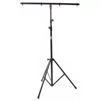 DNA LS1 šviesų stovas su T formos skersine, maksimalus aukštis 320 cm, keliamoji galia 20 kg, plienas, juoda