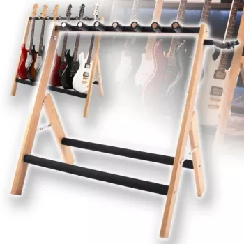 DNA PROFESSIONAL DNA GS5 5-Gitarų Stovas Kelių Gitarų Lentyna Juoda