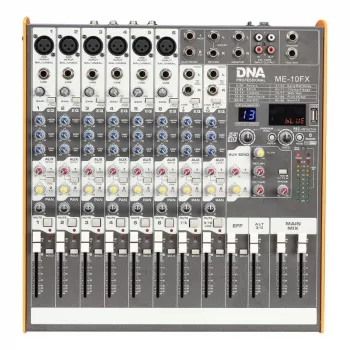 DNA PROFESSIONAL DNA ME-10FX Audio Mixer - 10 Channel USB Bluetooth