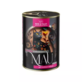 DOLINA NOTECI MAU Pate and Fillet Sterilised Goose with Rabbit and Raspberries – šlapias kačių ėdalas 400g