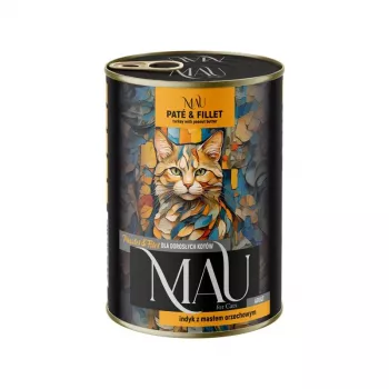 DOLINA NOTECI MAU Pate and Fillet Turkey with Peanut Butter - Šlapias ėdalas katėms - 400g